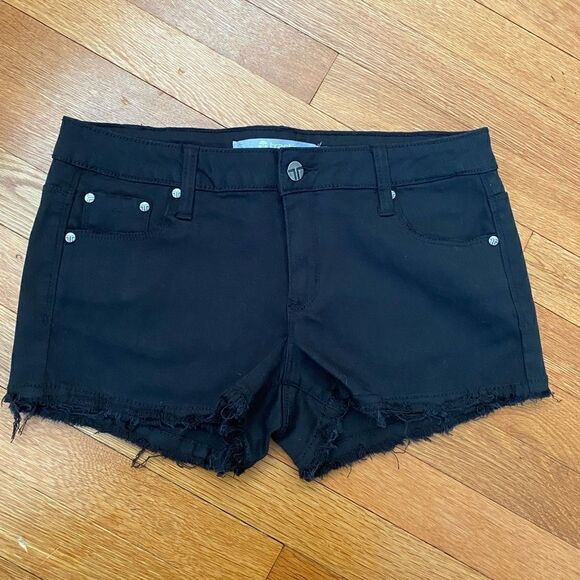 Tractr Black Jean cut off shorts 27 - Picture 1 of 4